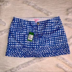 Gingham Skort
